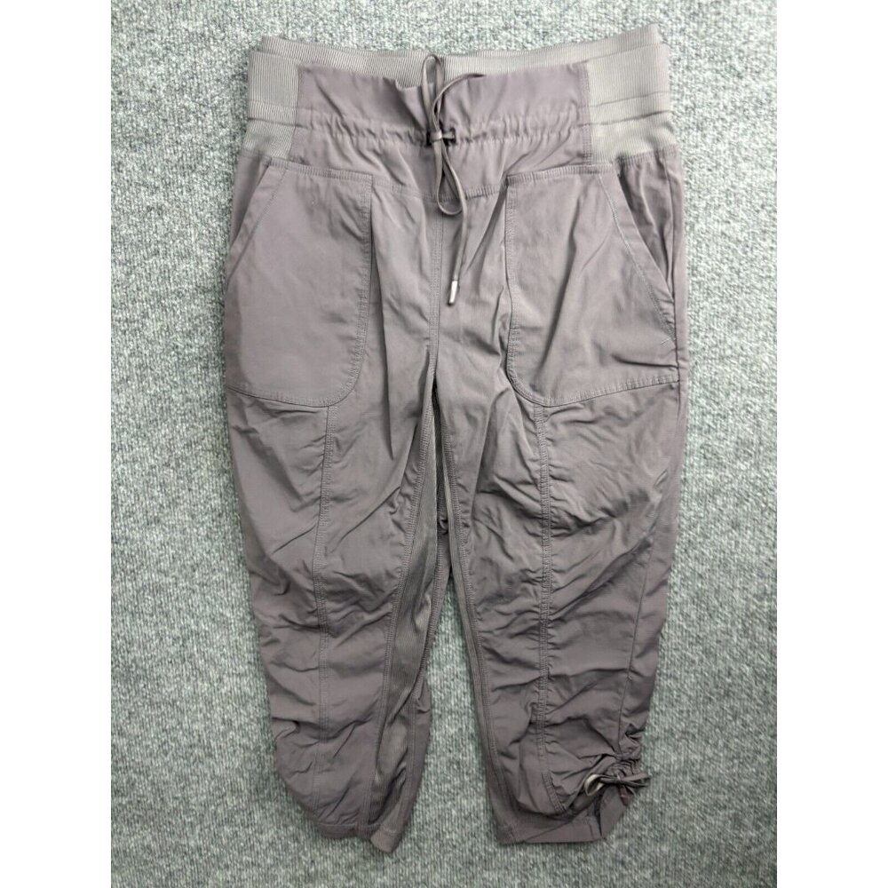 Indyeva Nakato II Pants Women's XS Purple/Gray Ruched Woven‎ Stretch Capri